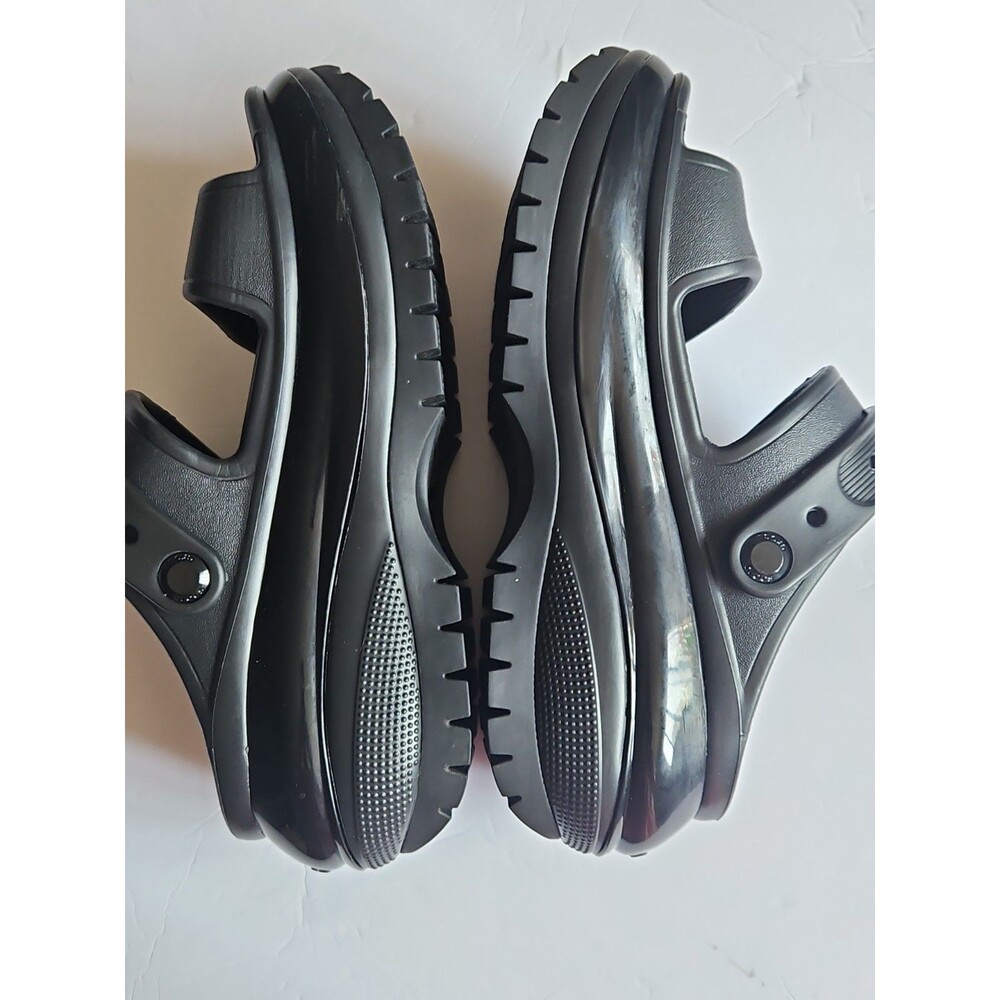 Crocs Classic Mega Crush Black Platform Sandals US 6 - Picture 6 of 9